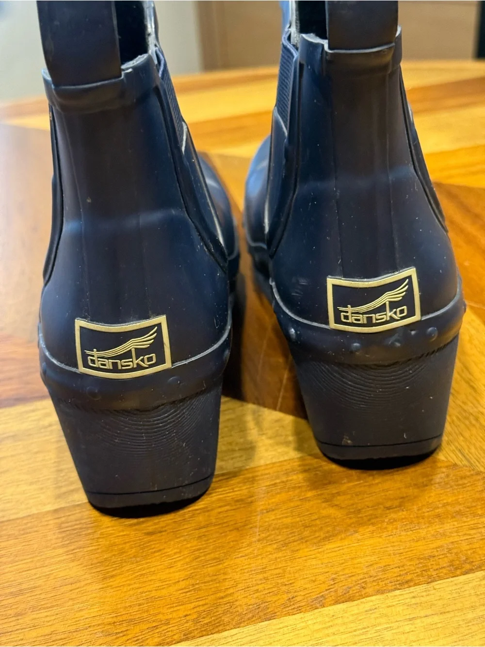 Dansko Navy Short Rain Clogs Boots size 37